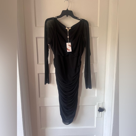 New ~ ($98 retail) Elegant Black Long Sleeve Dress by Chelsea & Violet XXL - Picture 3 of 4